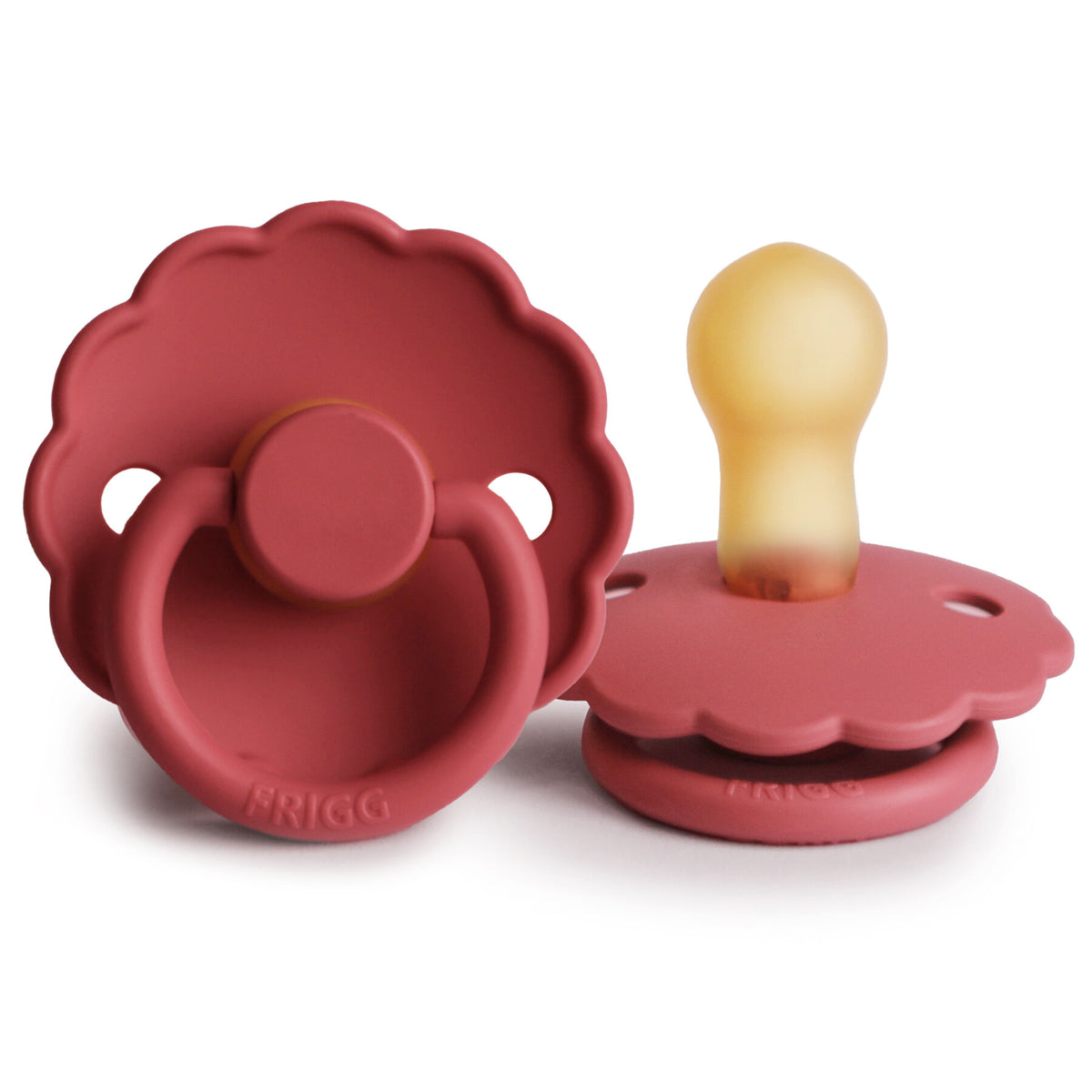 FRIGG daisy pacifier Scarlet